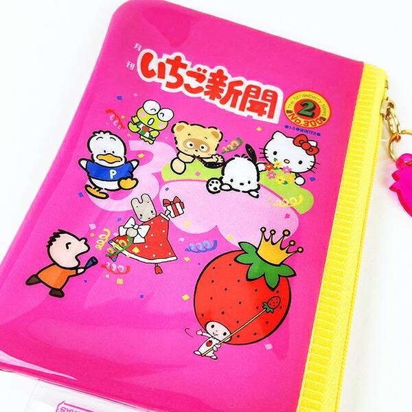 サンリオ いちご新聞50th ミニポーチ(1990) Sanrio 商品画像2：キャラグッズPERFECT WORLD TOKYO