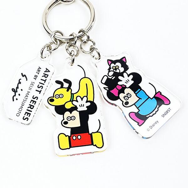 ディズニー 3連アクリルキーホルダー ミッキーフレンズ A レッド Disney 商品画像2：キャラグッズPERFECT WORLD TOKYO