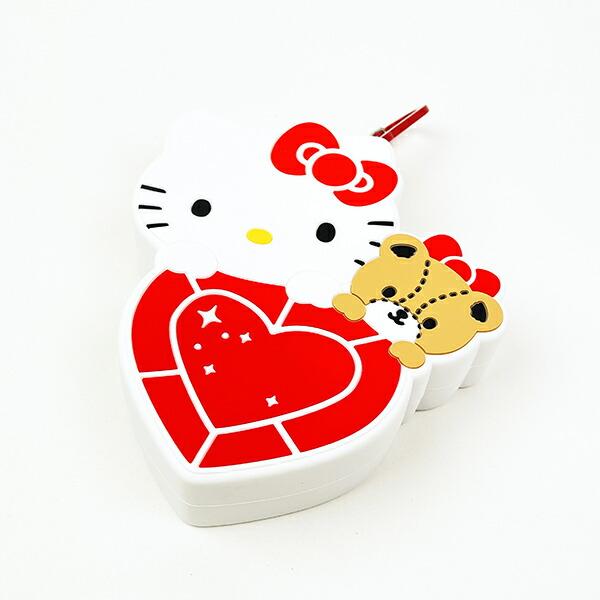 サンリオ ハローキティ＆タイニーチャム はあとぎゅっ カラビナ付シリコンポーチ Sanrio 商品画像2：キャラグッズPERFECT WORLD TOKYO