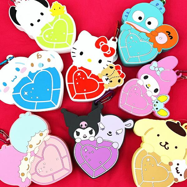 サンリオ ハローキティ＆タイニーチャム はあとぎゅっ カラビナ付シリコンポーチ Sanrio 商品画像7：キャラグッズPERFECT WORLD TOKYO