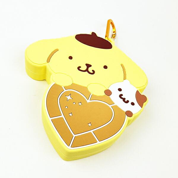 サンリオ ポムポムプリン＆マフィン はあとぎゅっ カラビナ付シリコンポーチ Sanrio 商品画像2：キャラグッズPERFECT WORLD TOKYO