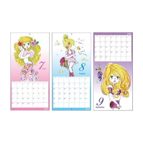 水森亜土 2026年 ウオールカレンダー(L) 日本製 商品画像4：キャラグッズPERFECT WORLD TOKYO