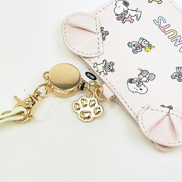 スヌーピー リール付きカードホルダー パスケース パステル SNOOPY 商品画像3：キャラグッズPERFECT WORLD TOKYO