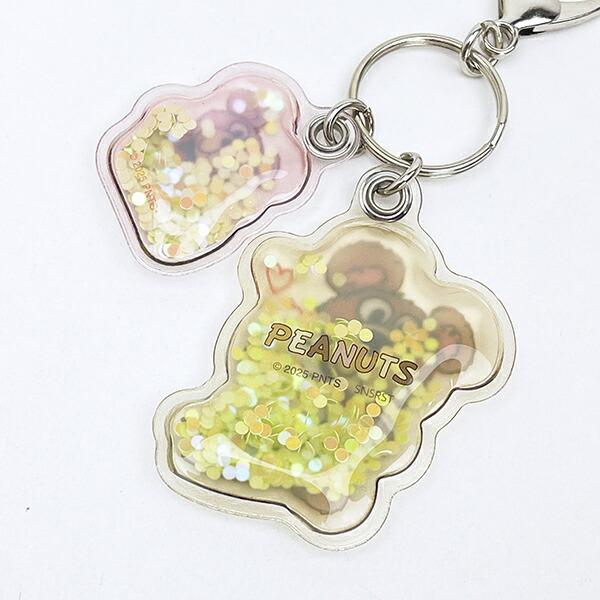 スヌーピー 2連エアキーホルダー （ブラウン） SNOOPY 商品画像3：キャラグッズPERFECT WORLD TOKYO