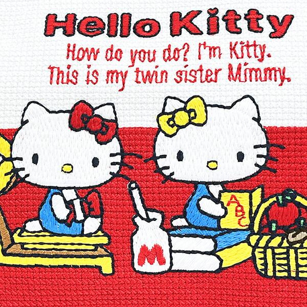 サンリオ ハローキティ がま口 畳刺繍ペンポーチ Sanrio 商品画像2：キャラグッズPERFECT WORLD TOKYO