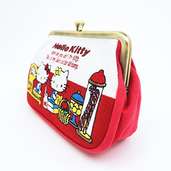 サンリオ ハローキティ がま口 畳刺繍ペンポーチ Sanrio 商品画像3：キャラグッズPERFECT WORLD TOKYO