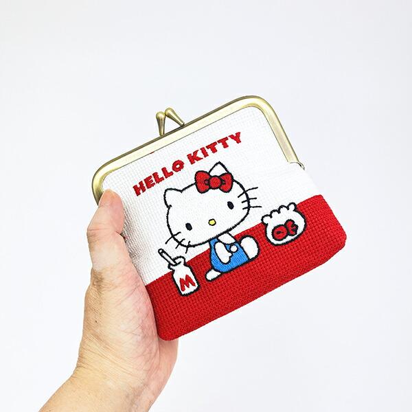 サンリオ ハローキティ がま口 畳刺繍ミニポーチ Sanrio 商品画像6：キャラグッズPERFECT WORLD TOKYO