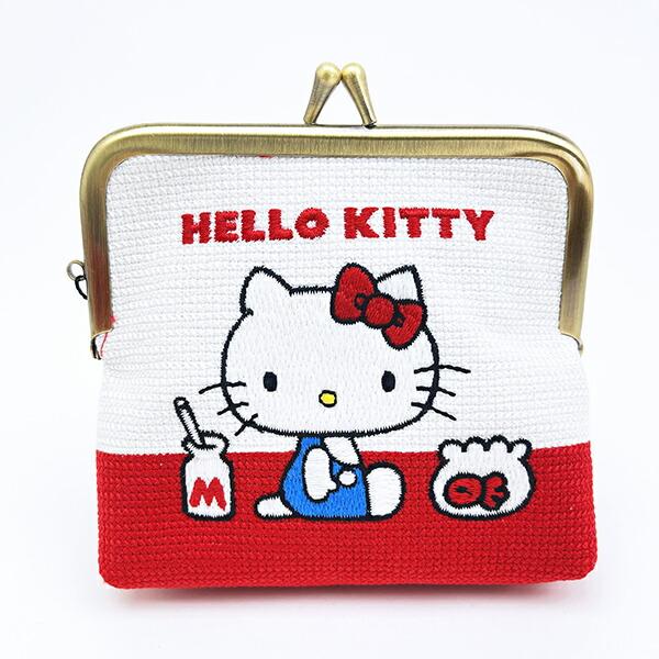サンリオ ハローキティ がま口 畳刺繍ミニポーチ Sanrio