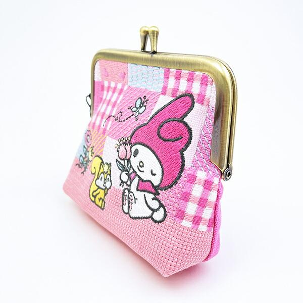 サンリオ マイメロディ がま口 畳刺繍ミニポーチ Sanrio 商品画像3：キャラグッズPERFECT WORLD TOKYO