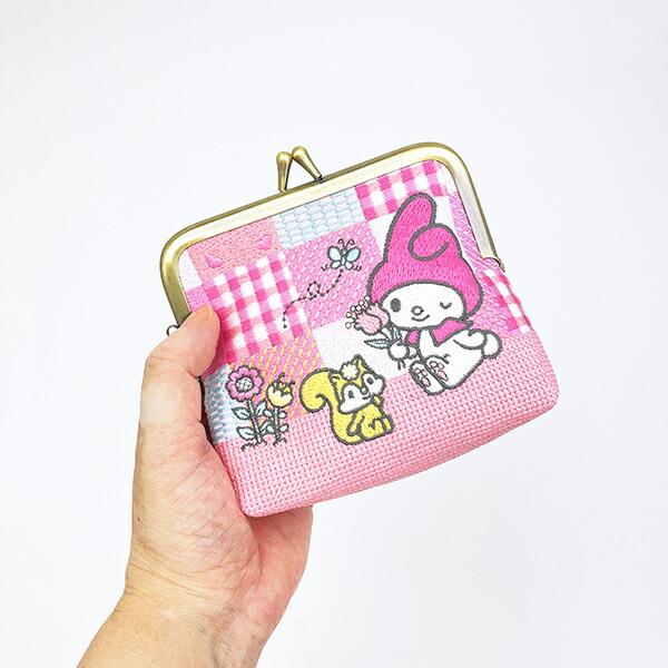 サンリオ マイメロディ がま口 畳刺繍ミニポーチ Sanrio 商品画像6：キャラグッズPERFECT WORLD TOKYO