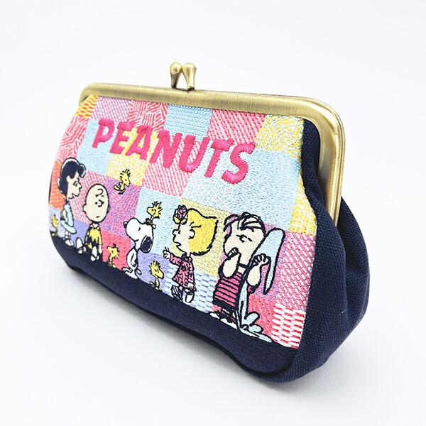 スヌーピー 畳刺繍ペンポーチ がま口 フレンズ SNOOPY 商品画像3：キャラグッズPERFECT WORLD TOKYO