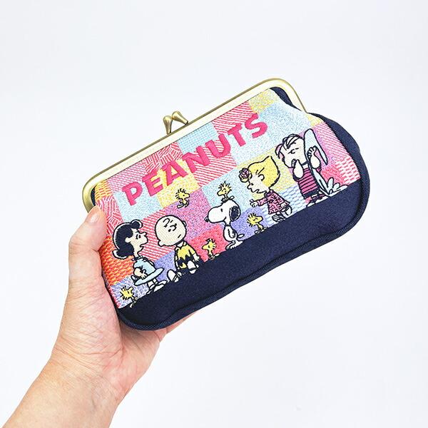 スヌーピー 畳刺繍ペンポーチ がま口 フレンズ SNOOPY 商品画像6：キャラグッズPERFECT WORLD TOKYO