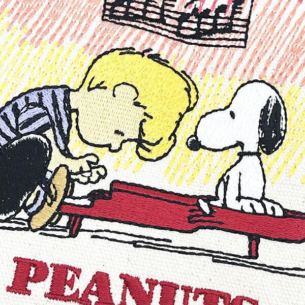 スヌーピー 畳刺繍ペンポーチ がま口 ピアノ SNOOPY 商品画像3：キャラグッズPERFECT WORLD TOKYO