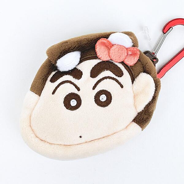 サンリオ ハローキティ × クレヨンしんちゃん カラビナ付きふわミニポーチ sanrio 商品画像2：キャラグッズPERFECT WORLD TOKYO