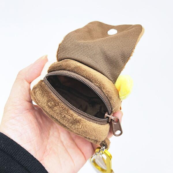 サンリオ ポムポムプリン × クレヨンしんちゃん ボーちゃん カラビナ付きふわミニポーチ sanrio 商品画像4：キャラグッズPERFECT WORLD TOKYO