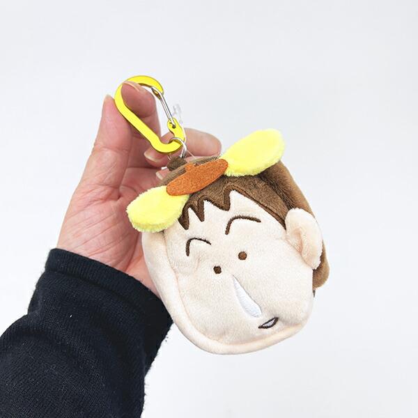 サンリオ ポムポムプリン × クレヨンしんちゃん ボーちゃん カラビナ付きふわミニポーチ sanrio 商品画像5：キャラグッズPERFECT WORLD TOKYO