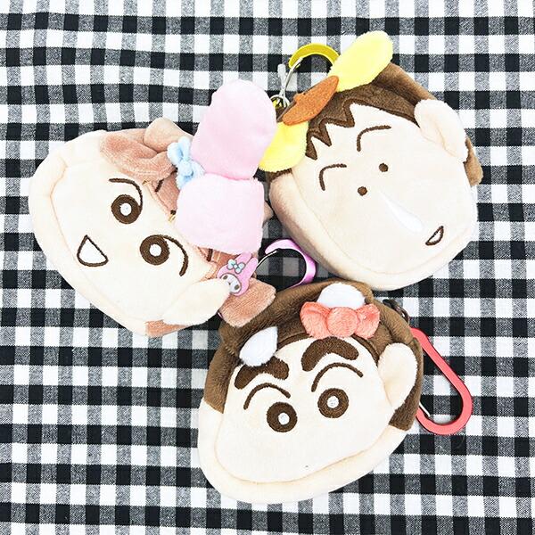 サンリオ ポムポムプリン × クレヨンしんちゃん ボーちゃん カラビナ付きふわミニポーチ sanrio 商品画像7：キャラグッズPERFECT WORLD TOKYO