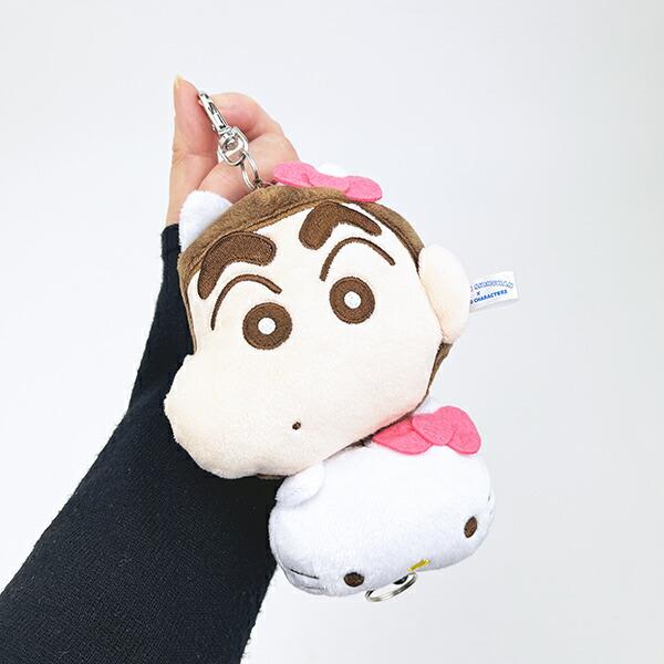 サンリオ ハローキティ × クレヨンしんちゃん リール付きマスコット キーホルダー sanrio 商品画像6：キャラグッズPERFECT WORLD TOKYO