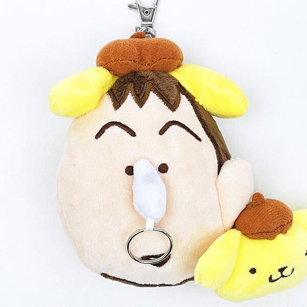 サンリオ ポムポムプリン × クレヨンしんちゃん ボーちゃん リール付きマスコット キーホルダー sanrio 商品画像2：キャラグッズPERFECT WORLD TOKYO
