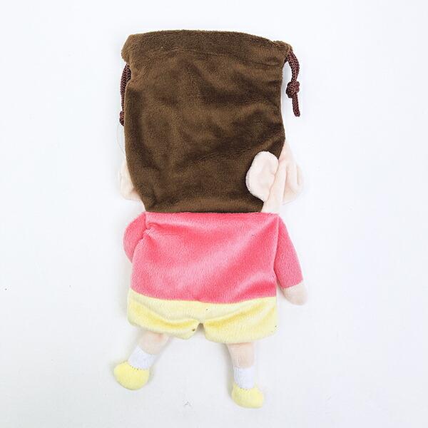 サンリオ バッドばつ丸 × クレヨンしんちゃん ぬいぐるみ巾着 sanrio 商品画像4：キャラグッズPERFECT WORLD TOKYO
