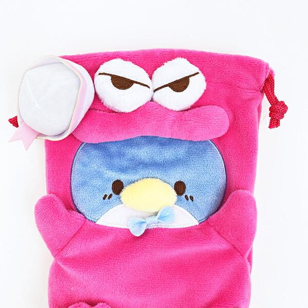 サンリオ タキシードサム × クレヨンしんちゃん ワニ山さん ぬいぐるみ巾着 sanrio 商品画像2：キャラグッズPERFECT WORLD TOKYO