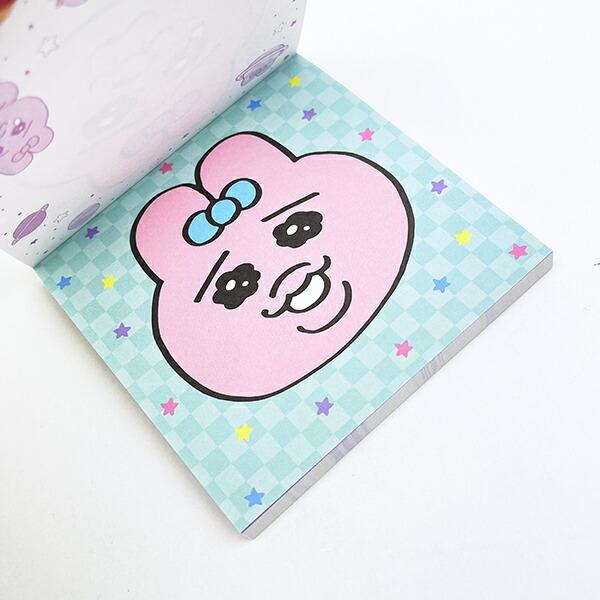 おぱんちゅうさぎ 窓付スクエアメモ (ピンク) 文具 日本製 商品画像3：キャラグッズPERFECT WORLD TOKYO