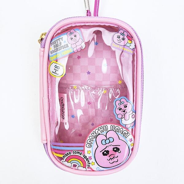 おぱんちゅうさぎ キャリーポーチ (ピンク) 商品画像2：キャラグッズPERFECT WORLD TOKYO