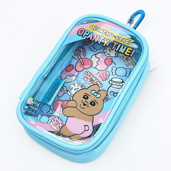 おぱんちゅうさぎ キャリーポーチ (ブルー) 商品画像3：キャラグッズPERFECT WORLD TOKYO