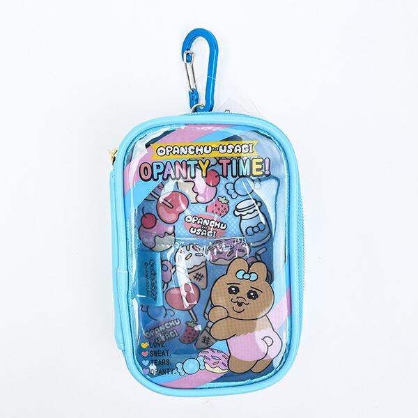 おぱんちゅうさぎ キャリーポーチ (ブルー)