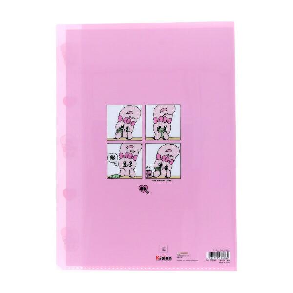 エスターバニー (Esther Bunny)  ダイカットクリアファイル5P ピンク 文具 日本製 商品画像2：キャラグッズPERFECT WORLD TOKYO