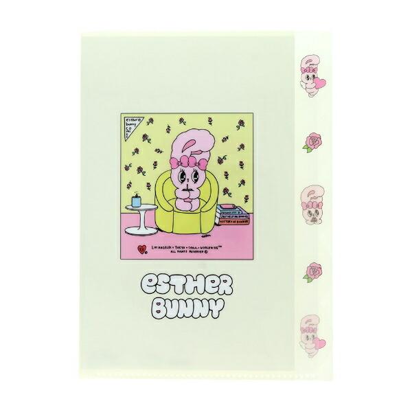 エスターバニー (Esther Bunny)  ダイカットクリアファイル5P クリーム 文具 ･･･