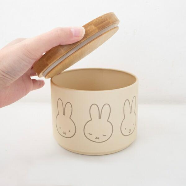 ミッフィー miffy バンブーフタ付きキャニスター(ならびミッフィー) キッチン 商品画像2：キャラグッズPERFECT WORLD TOKYO