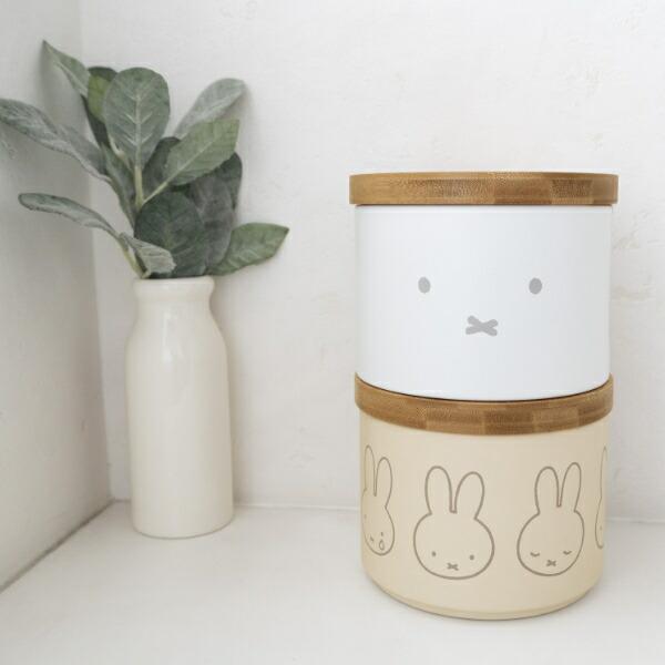 ミッフィー miffy バンブーフタ付きキャニスター(ならびミッフィー) キッチン 商品画像4：キャラグッズPERFECT WORLD TOKYO