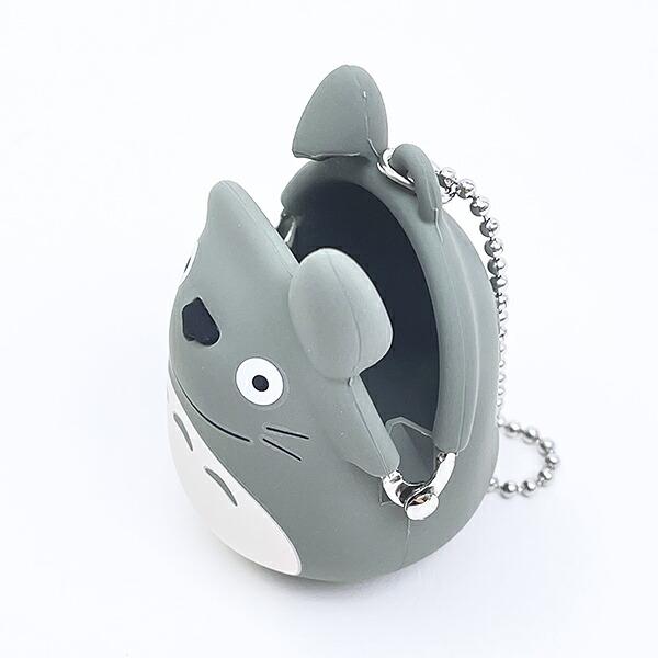 スタジオジブリ  となりのトトロ シリコンミニがまぐち グレー ポーチ キーホルダー 商品画像3：キャラグッズPERFECT WORLD TOKYO