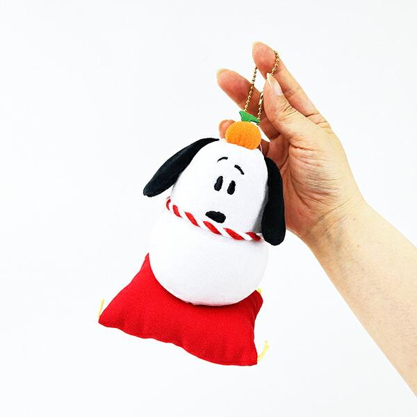 スヌーピー かがみもち キーチェーンマスコット ぬいぐるみ SNOOPY 商品画像4：キャラグッズPERFECT WORLD TOKYO