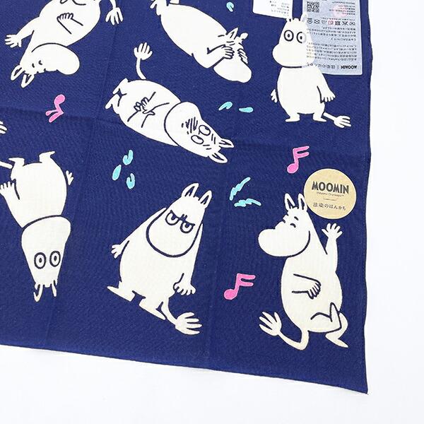 ムーミン ムーミン紺 注染のハンカチ MOOMIN 商品画像2：キャラグッズPERFECT WORLD TOKYO