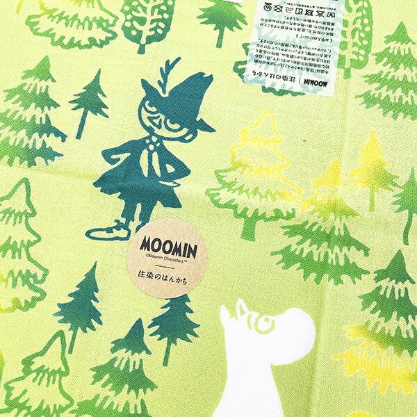 ムーミン お散歩緑 注染のハンカチ MOOMIN 商品画像2：キャラグッズPERFECT WORLD TOKYO