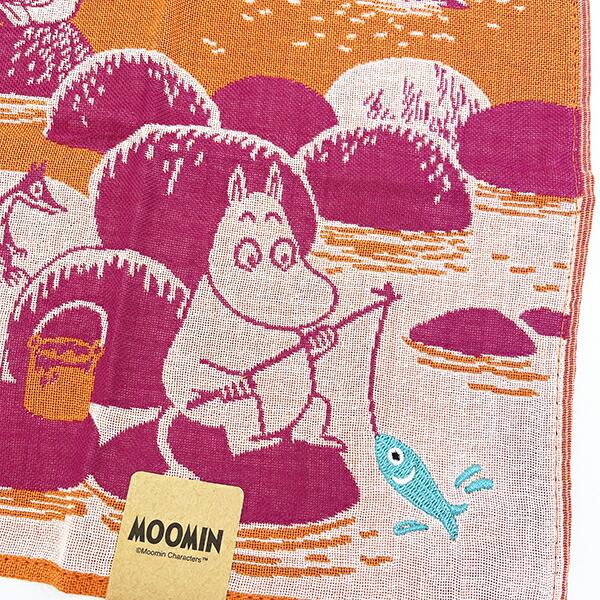 ムーミン 魚釣り 三重ガーゼハンカチ MOOMIN 商品画像2：キャラグッズPERFECT WORLD TOKYO