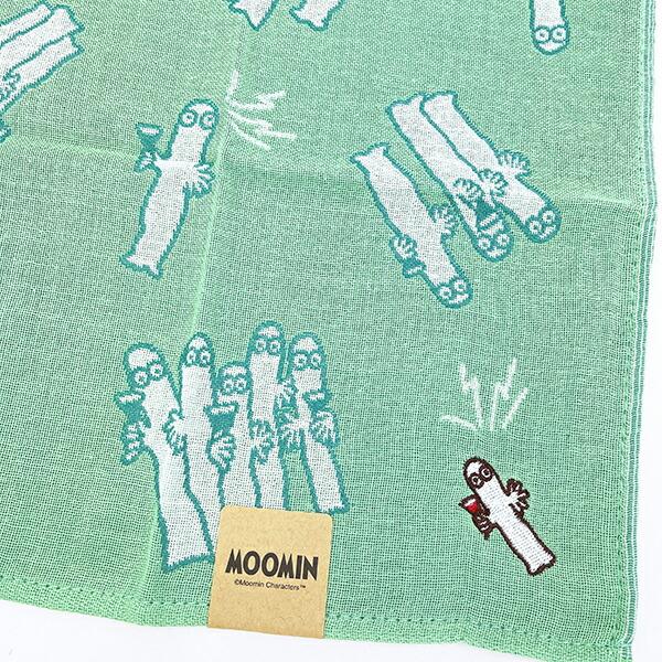 ムーミン ニョロニョロ 三重ガーゼハンカチ MOOMIN 商品画像2：キャラグッズPERFECT WORLD TOKYO