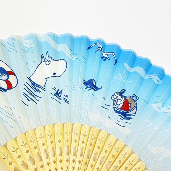 ムーミン 海水浴 扇子 せんす MOOMIN 商品画像2：キャラグッズPERFECT WORLD TOKYO