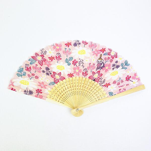 ムーミン 扇子 (フラワー) ピンク MOOMIN