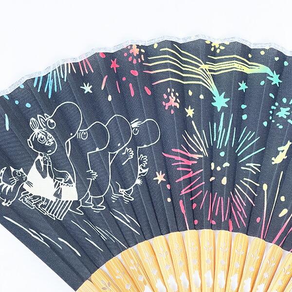 ムーミン 扇子 (打ち上げ花火) MOOMIN 商品画像2：キャラグッズPERFECT WORLD TOKYO