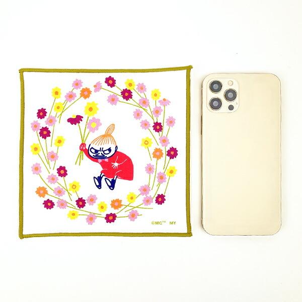 ムーミン リトルミイ ミニハンカチ(リースグリーン) タオル 日本製 MOOMIN 商品画像4：キャラグッズPERFECT WORLD TOKYO