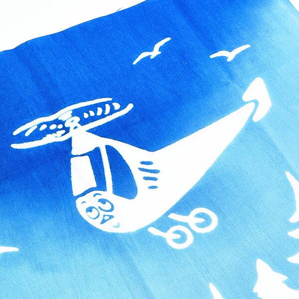 ムーミン 注染手ぬぐい (ヘリコプター) タオル 日本製 MOOMIN 商品画像2：キャラグッズPERFECT WORLD TOKYO