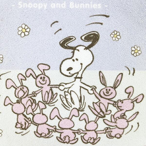 スヌーピー 吸水速乾ミニタオル バニー ピンク 西川 日本製 SNOOPY 商品画像2：キャラグッズPERFECT WORLD TOKYO