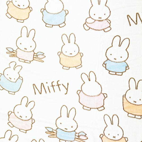 ミッフィー クイックドライ バスタオル いろいろ柄 オレンジ miffy 商品画像1：キャラグッズPERFECT WORLD TOKYO