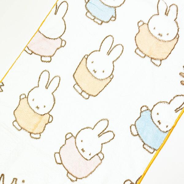 ミッフィー クイックドライ フェイスタオル いろいろ柄 オレンジ miffy 商品画像1：キャラグッズPERFECT WORLD TOKYO