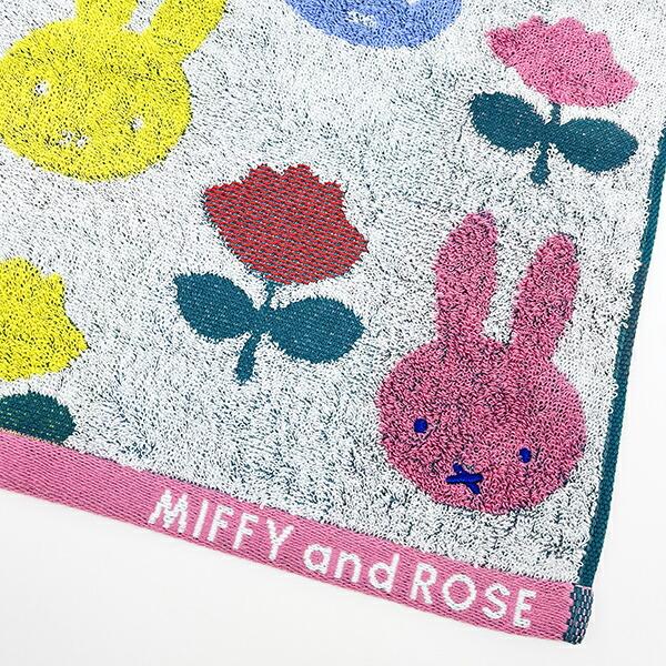 ミッフィー miffy ウォッシュタオル MIFFY and ROSE 日本製 西川 商品画像2：キャラグッズPERFECT WORLD TOKYO