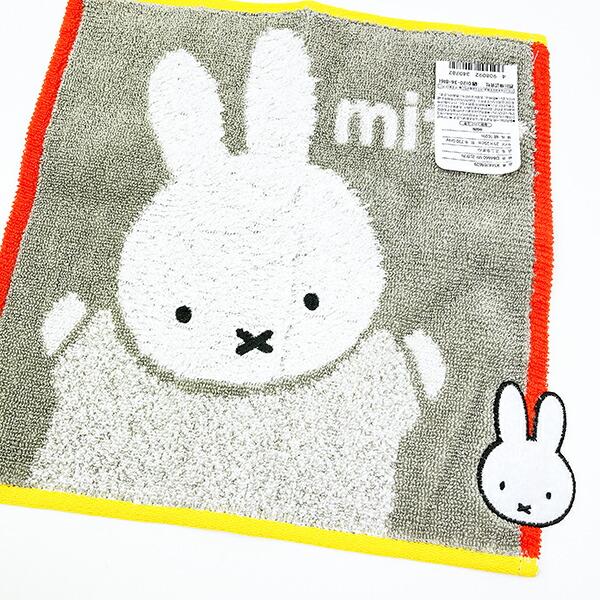 ミッフィー miffy おかお ミニタオル (グレー) ハンカチ  西川 商品画像2：キャラグッズPERFECT WORLD TOKYO