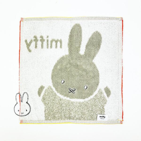 ミッフィー miffy おかお ミニタオル (グレー) ハンカチ  西川 商品画像3：キャラグッズPERFECT WORLD TOKYO